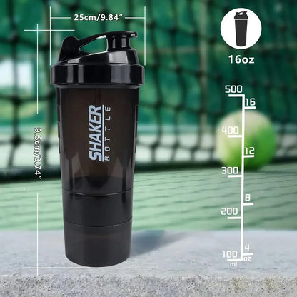 3 Layers Protein Shake Bottle