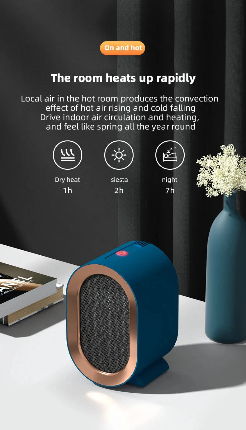 Portable Electric Heater Fan (1200W)