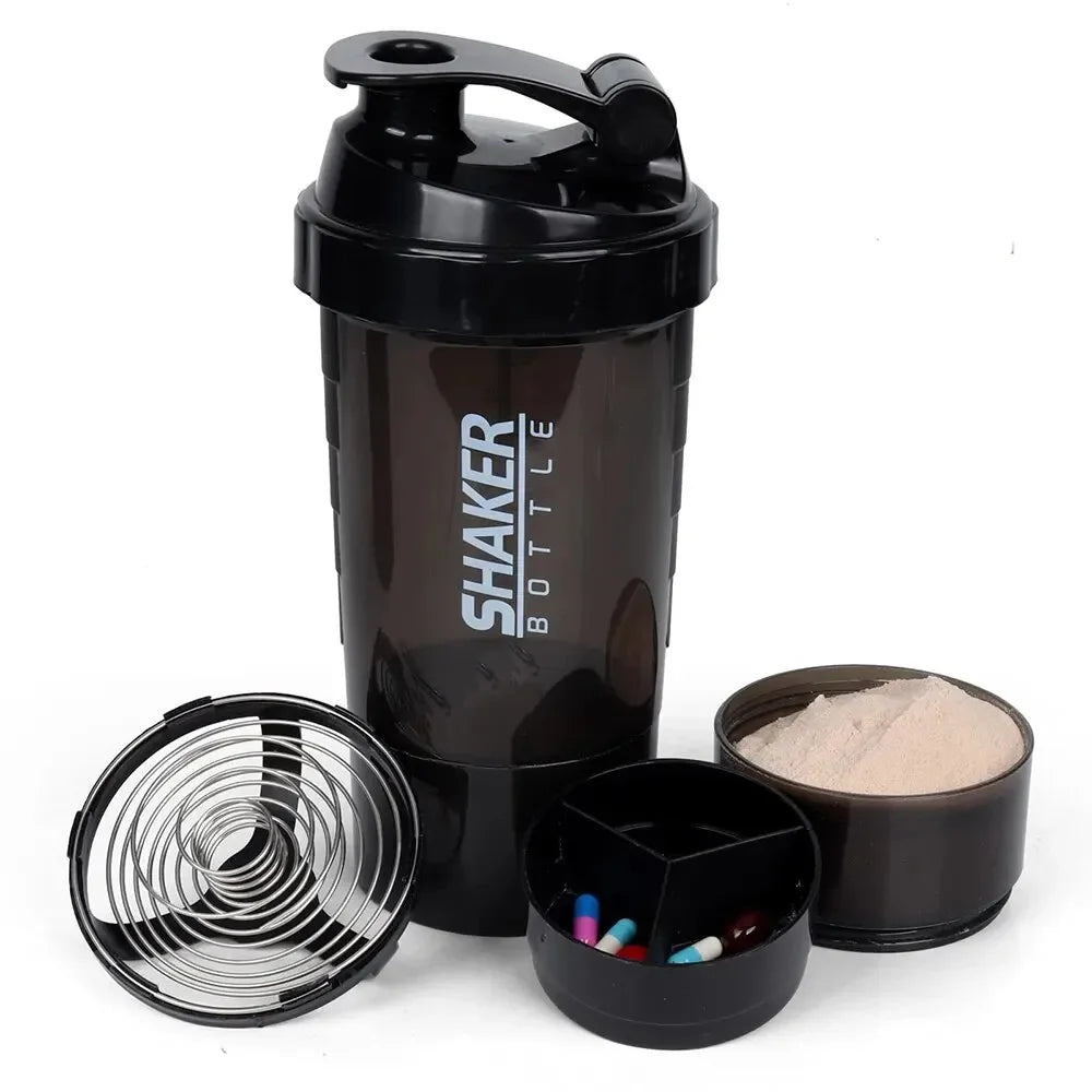 3 Layers Protein Shake Bottle